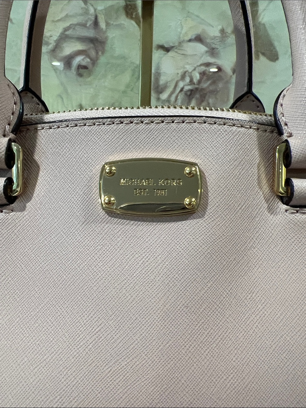 MICHAEL Michael Kors Blush Pink Ballet MD Satchel Crossbody NWT MSRP $328 - Picture 3 of 16